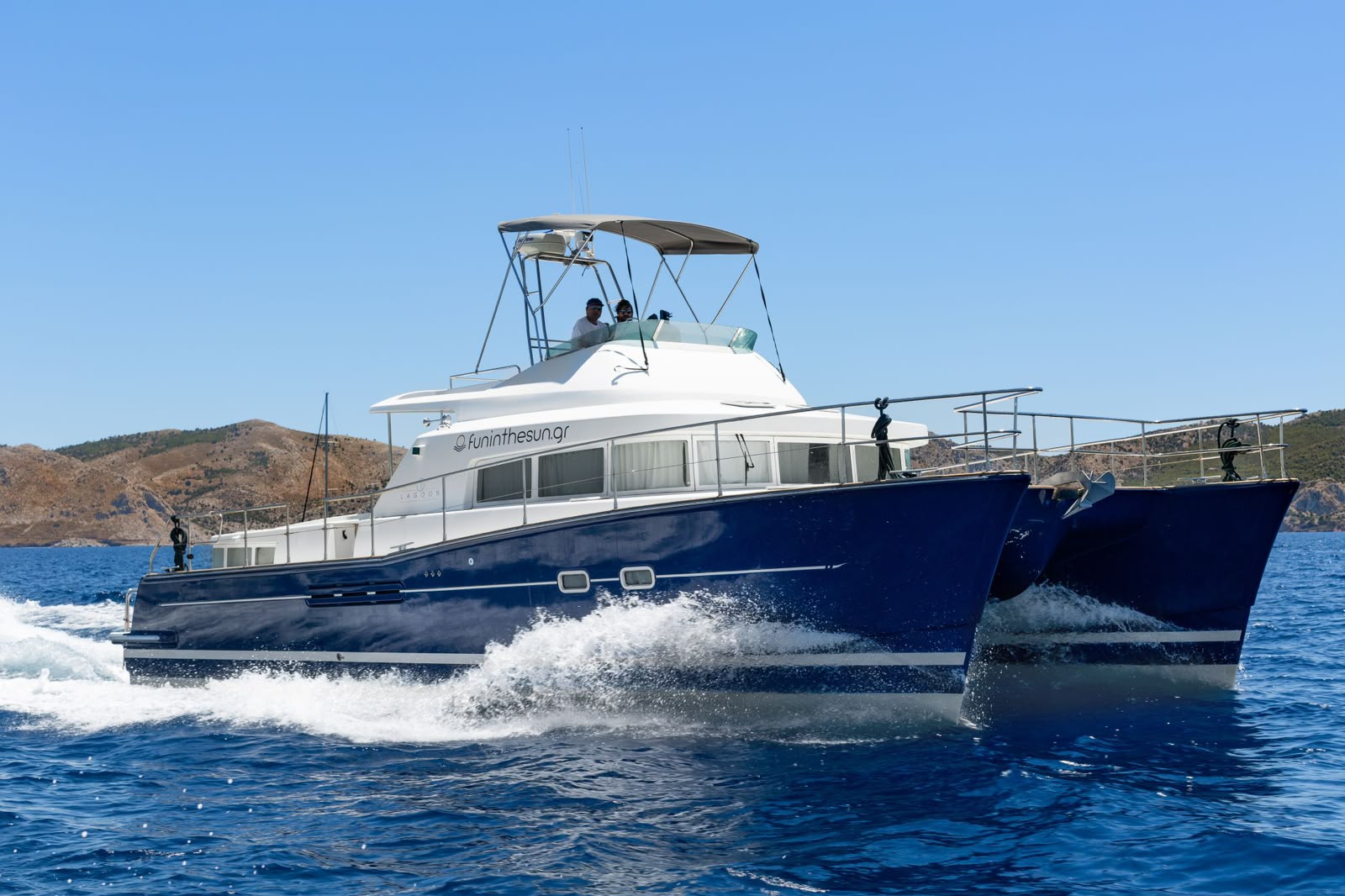 Explore Halkidiki - Private Catamaran Cruise from Ormos Panagias to Blue Lagoon & Diaporos Island